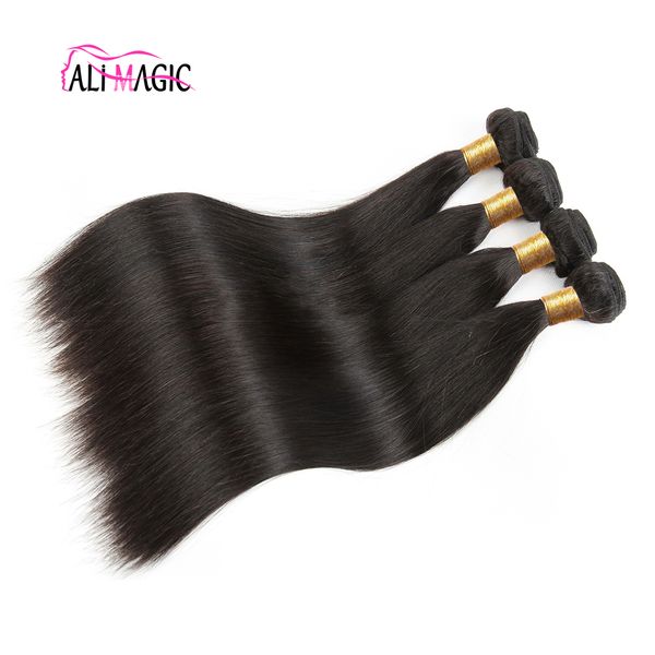

ali magic factory wholesale hair weft body wave human hair weave straight deep wave curly hair virgin unprocessed nature color, Black