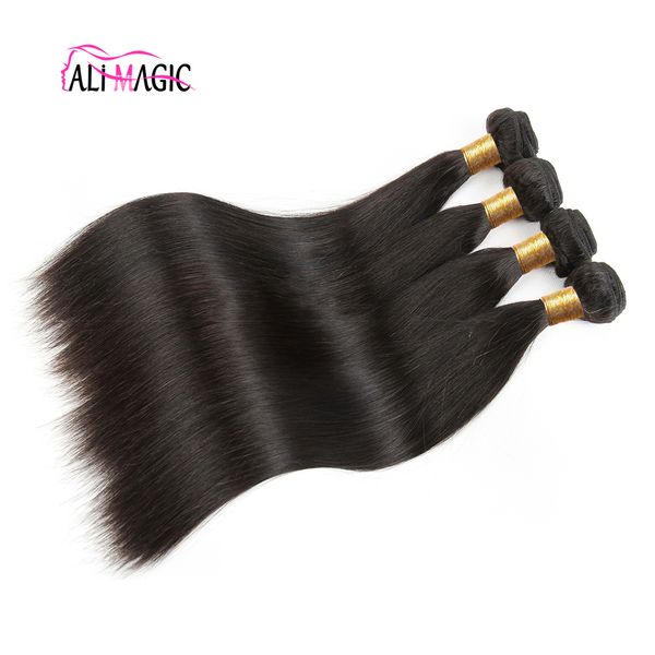 Ali Magic Factory Atacado de alta qualidade trama de cabelo onda corporal cabelo humano tecer em linha reta onda profunda cabelo encaracolado virgem não processado natureza cor