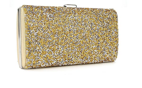 10 pezzi strass pochette borse da sera borse da sposa in cristallo borsa nera oro argento grigio