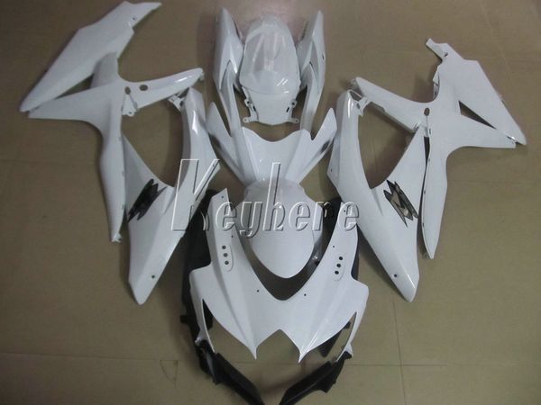 

injection bodywork fairing kit for suzuki gsxr600 08 09 10 white fairings set gsxr750 2008 2009 2010 oi24