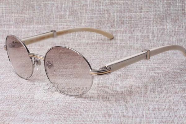 

2019 new round sunglasses glasses 7550178 natural white angle men and women sunglasses glasses size: 55-22-135mm eyeglasses, White;black