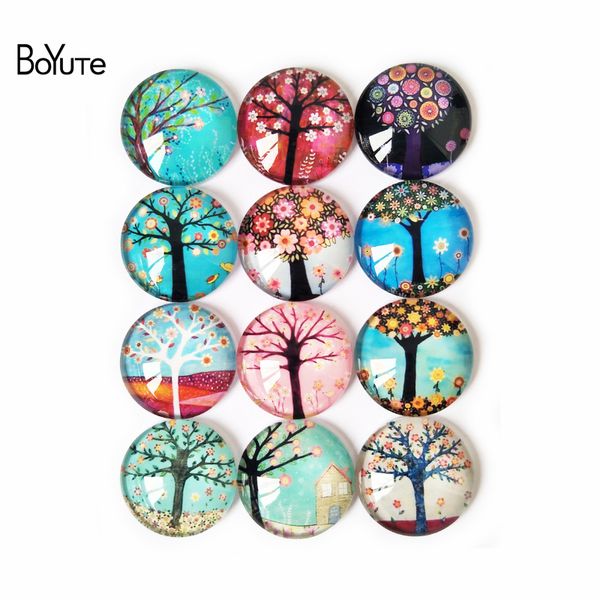 

BoYuTe Cabochon Принадлежности для ювелирных изделий 10 размеров Mix Image Круглое прозрачно