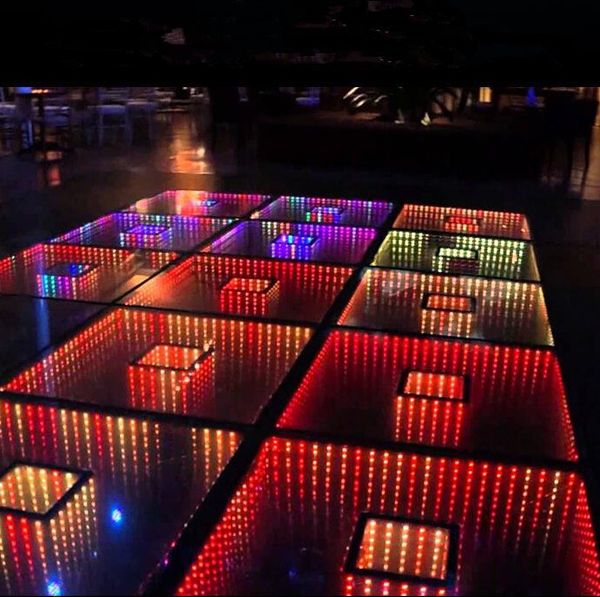 2020 50 50cm Mirror 3d Led Dance Floor Light With Sd Control Led
