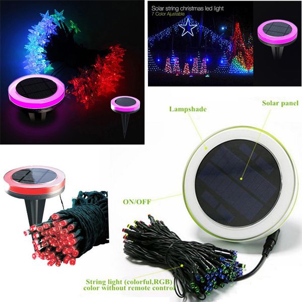 

солнечная фея огни строки 10 м 100 шт. красочные водонепроницаемый светодиодные строки свет для открытый рождественская вечеринка газон ламп