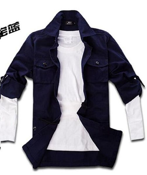 

мужская зимняя камуфляж европа и соединенные штаты америки хан издание полноценного тонкой пыли пальто большой ярдов инструмент пальто / m-2, Black