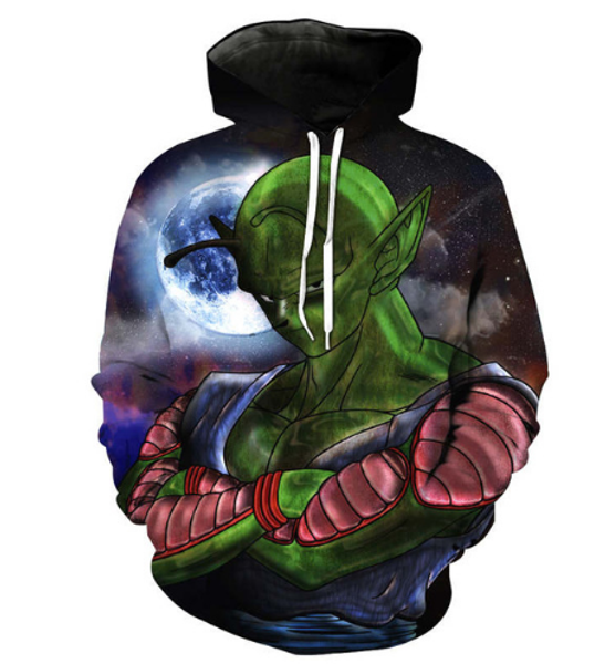 

новые моды для женщин / мужчин dragon ball z супер saiyan harauku стиль смешные 3d печатных crewneck толстовки w22, Black