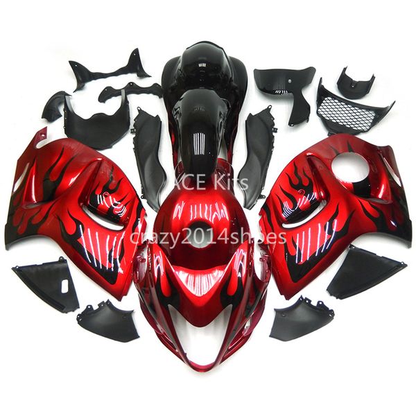 

5 gifts new abs motorcycle fairing kits 100% fit for suzuki gsxr1300 hayabusa 2008-2014 good nice red and black article no.326