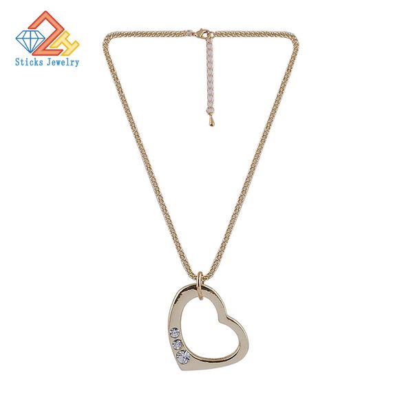 

1piece / lot) 100% environmentally friendly zinc alloy gold-plated / silver plated material pendant necklace sticks