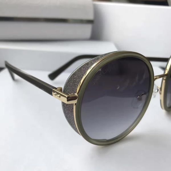 

женщины andie / s shinny черный затененные солнцезащитные очки круглые очки occhiali да подошву новые в коробке, White;black