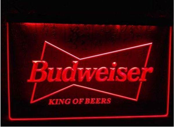 

b145 Budweiser King Beer Bar Pub Club 3d signs LED Neon Light Sign