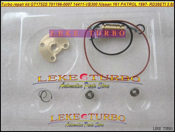 Kit de reparação turbo reconstruir kits GT1752S 701196-5007S 701196 14411-VB300 Turbocharger Para NISSAN Y61 PATROL 97-RD28Ti RD28ETI 2.8L