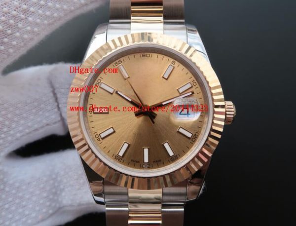 

factory supplier sapphire 41mm 126333 automatic mechanical mens men's watch watches wristwatches, Slivery;brown