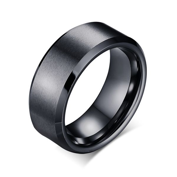 

meaeguet 8mm wide textured men tungsten wedding rings jewelry tungsten carbide rings gold/black/silver plated tcr-011, Slivery;golden