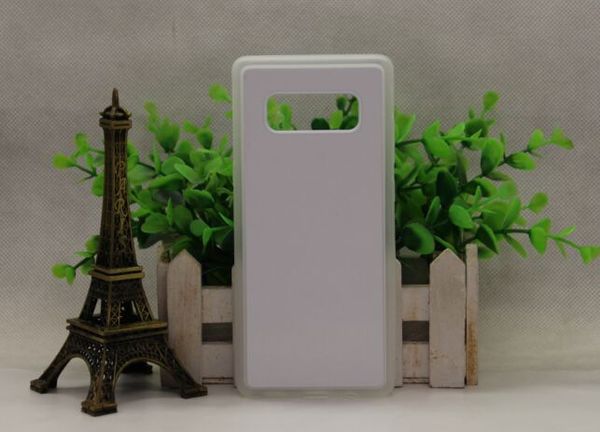 

2d ublimation tpu pc rubber ca e cover kin for am ung galaxy note 8 ca e with plate and glue 50pc
