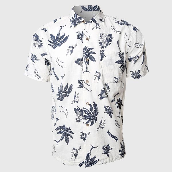 camisas hawaianas blancas