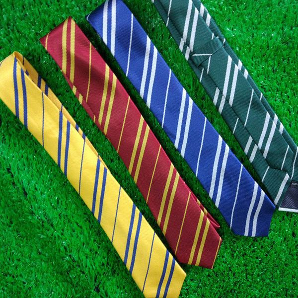 

Hogwarts School tie gryffindor Slytherin Ravenclaw Hufflepuff ties necktie Neckwear for men women movie fshion tie 240418