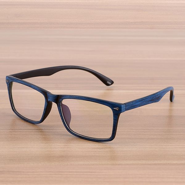 

wholesale- square eyeglasses frames clear lens optical frame wooden imitation presciption glasses frame spectacle eyewear frames women men, Silver