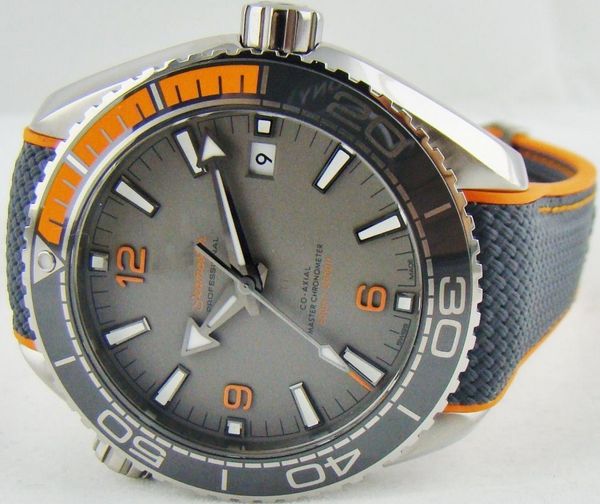 

AAA высокое качество Новый Planet Ocean Co Axial 44 мм Хронометр черный оранжевый автоматические машины мужские часы Мужские спортивные наручные часы