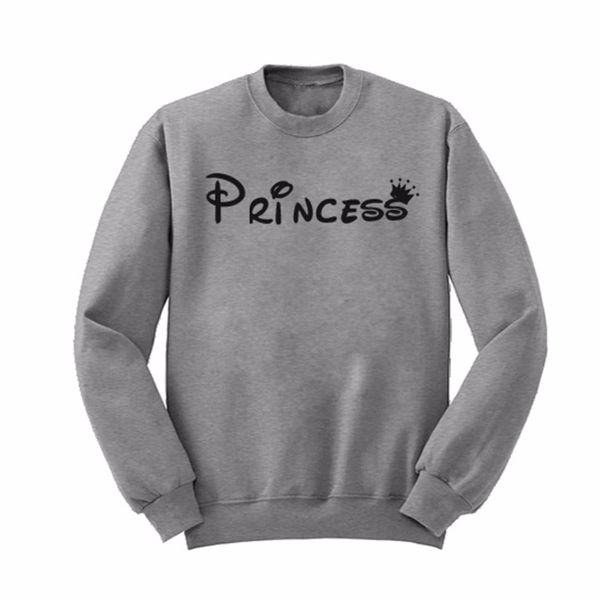 

wholesale- winter harajuku hoodies princess letters printed tracksuit for women's casual sweatshirt hoody s-xxl, Black