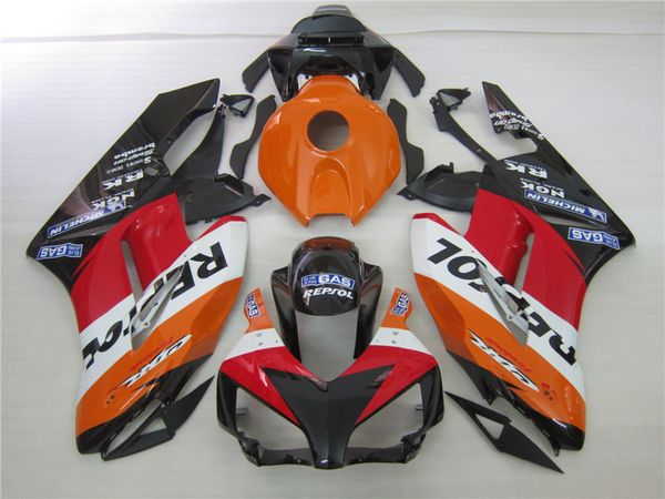 

injection molding customize fairing kit for honda cbr1000rr 04 05 orange black fairings set cbr1000rr 2004 2005 ot14
