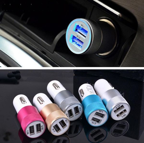 

five colors good quality car charger adapter data charging