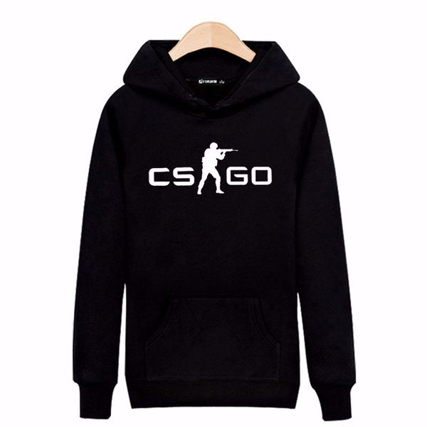 

wholesale- 2016 winter cs go print black/gray long sleeve sweatshirts mens hoodies and sweatshirts 3xl with street wear style sweatshirt