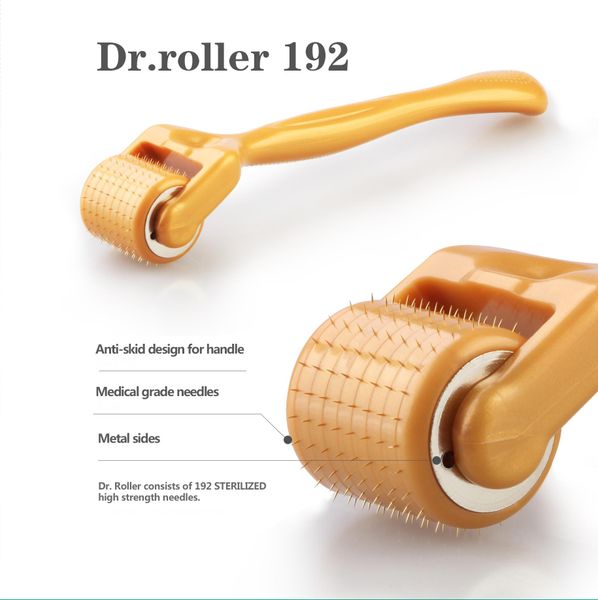 

new 192 needles derma roller ultra-sharp titanium alloy needles dr.roller-192 microneedle roller 0.2mm-3.0mm 20 pcs lot dhl ing