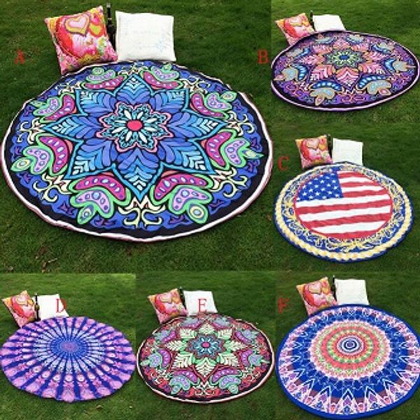 

2017 beach sarongs shawl indian mandala square beach throw tapestry hippy boho gypsy cotton tablecloth yoga mat chiffon beach pad sarongs, Blue;gray