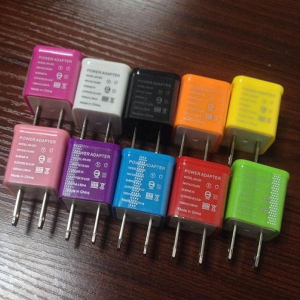 

Colorful Portable USB Home Power Adapter US Plug Wall Charger For Smart Phone,Mobile phone,Android phone 100pcs/lot