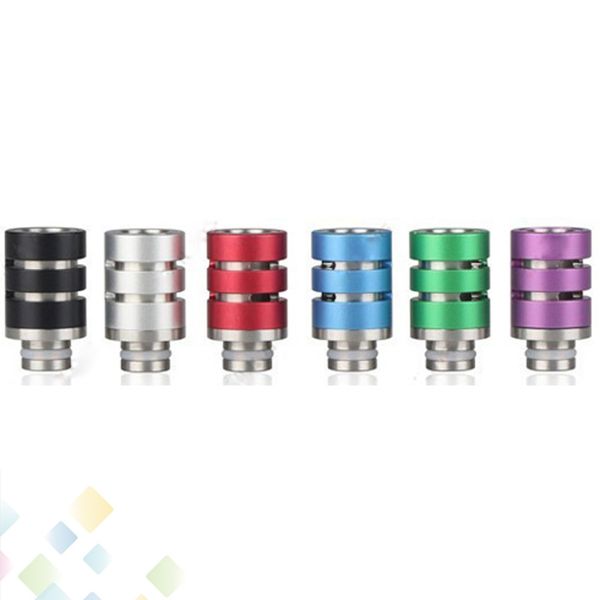 

510 Drip tips Adjustable Airflow Aluminum SS Drip Tip for Electronic Cigarette Tank Atomizer Beautiful Color with exquisite design DHL Free