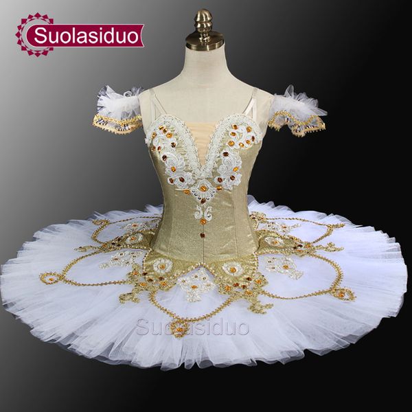 

white gold ballet tutu professional tutu pancake classical ballet tutu stage costumes sd0024, Black;red