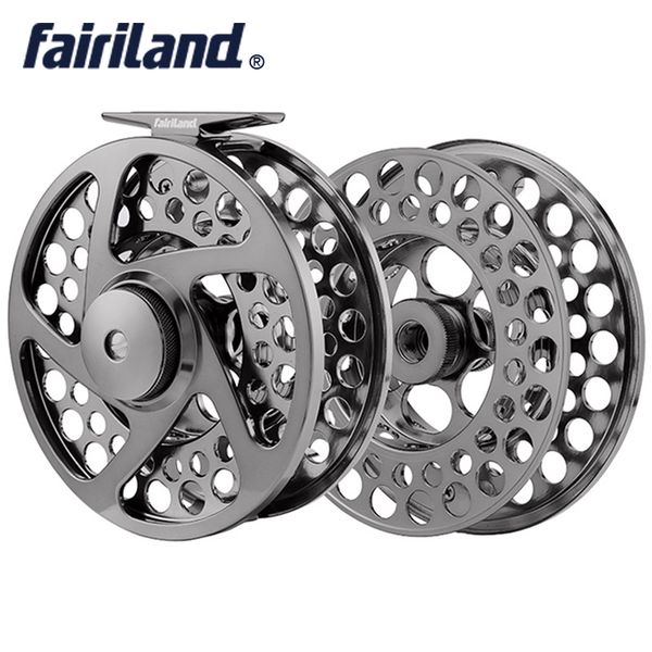 

9/11 110mm/4.33in 2bb+1rb precision machined fly reel with spare spool from bar-stock aluminum fly fishing reel with incoming click