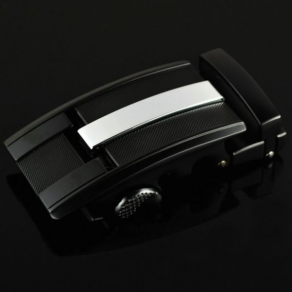 

бренд модельер мужской ремень автоматический большой пряжки аксессуары роскошные пояса большая пряжка кожаный ремень пряжки для мужчин нет п, Slivery;black