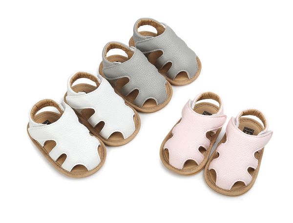 

Baby Buckle Sandals Rubber Sole Easy to Put on Infant summer shoes Toddler Soft sole Good design