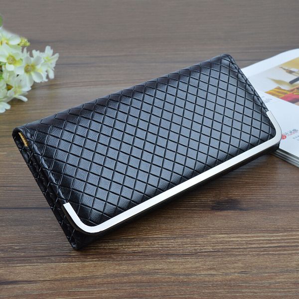 

wholesale- excellent quality womens wallet leather vintage bifold long money bag card holder female girls wallet purse for gift 2016 new, Red;black
