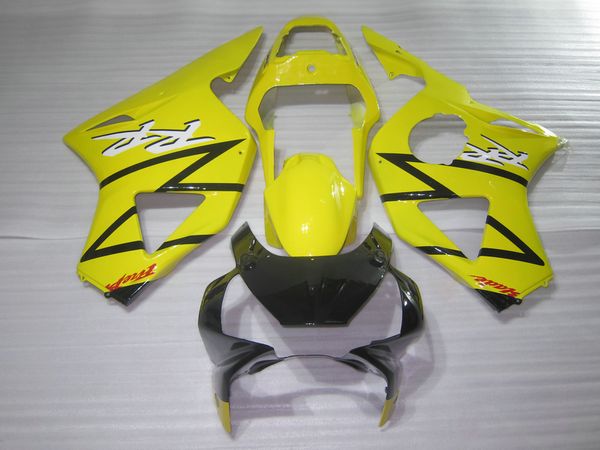 kit carenagem personaliza livre para Honda CBR900RR 2002 2003 carenagens pretas amarelas definir CBR 954RR 02 23 OT46