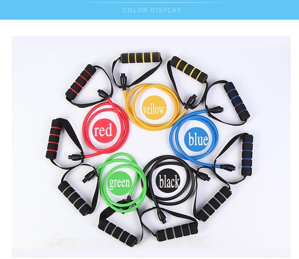 

140cm fitness resistance bands exercise tubes elastic training rope yoga pilates sport equipment one rope is enough for fitness