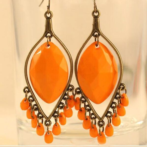 

brand new bohemia tassel earrings vintage statement bubble women earring water drop dangle christmas gift 10 pairs ing, Silver