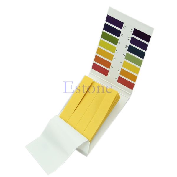 Wholesale- Nice 80pcs Range pH 1-14 Test Indicatore di test di carta Kit di strisce di tornasole universale # U225 #