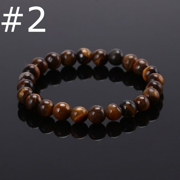 Handmade Colorful Tiger/'s Eye Gemstone Round Beads Stretchy Bracelet