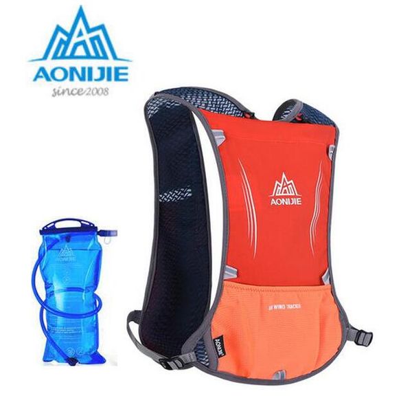 

wholesale- aonijie 5l men women lightweight marathon running bag riding hydration backpack sport bag outdoor sport running backpack