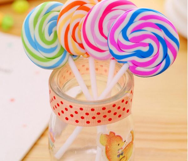 

new design cartoon erasers candy funny rubber eraser office and study kids gifts cute stationery novelty lollipop erasers