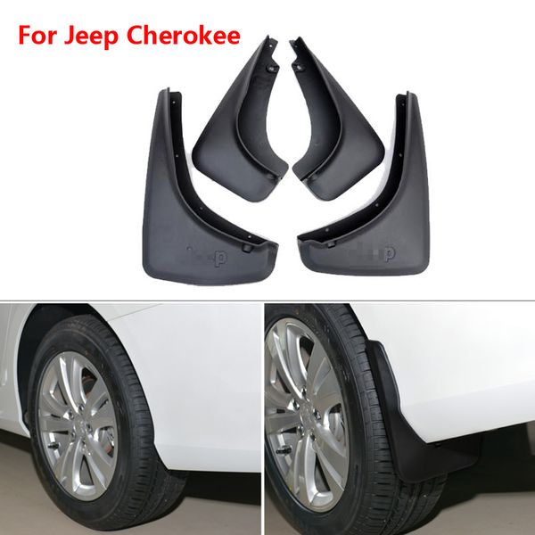 

brand new for jeep cherokee 4pcs abs mud flaps splash guards car fender mudguard