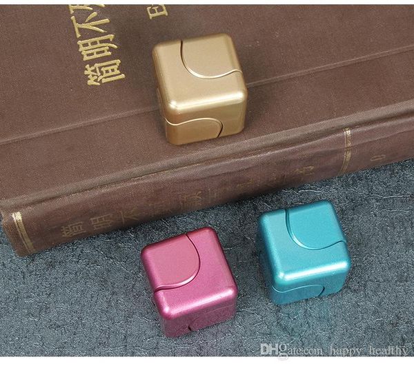 

DHL 3.5cm super Fidget Cube Colorful Hand Spinner Decompression Finger Toys Magic Cubes ADHD Autism Kid Adults In stockPcc Team top magic