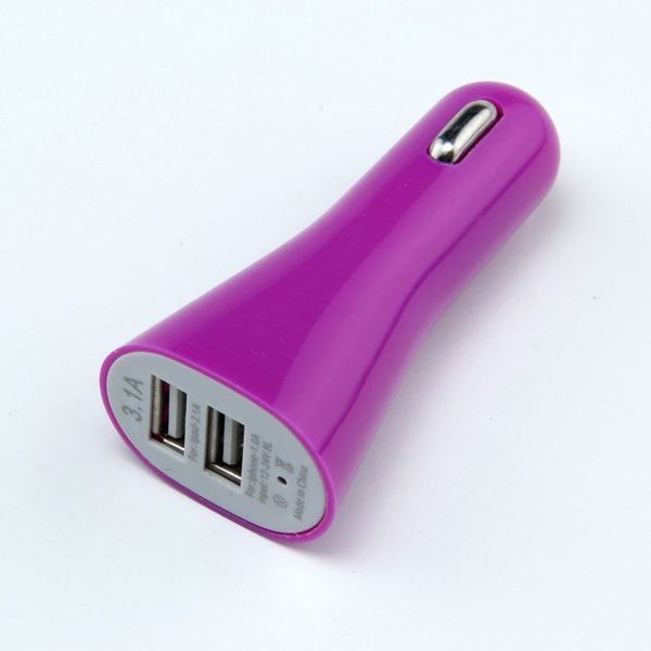 Dual Port USB 2 Port Auto Ladegerät Zigarette 3.1A Auto Netzteil für iphone 4 5 6 Samsung s3 s4 hinweis 2 3 s5 100 teile / los