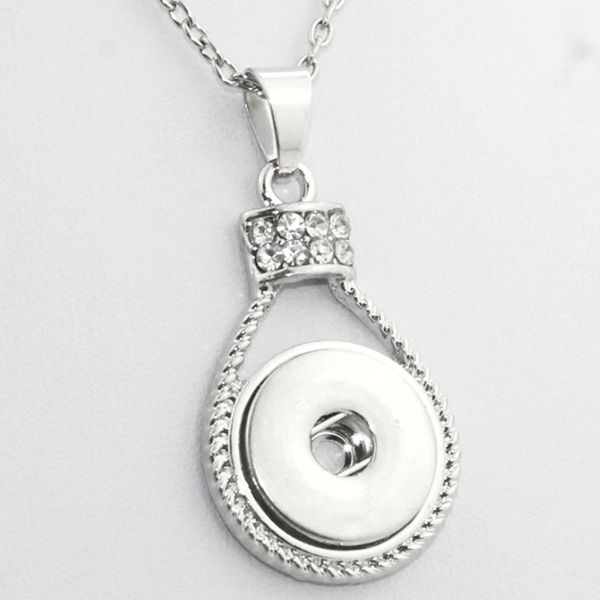 

boom life crystal long necklaces and chokers boho bohemian necklaces &pendants ne303 women 's vintage18mm snaps button necklace, Silver