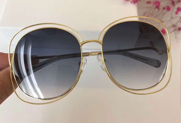 

женщины золото / прозрачный серый квадрат солнцезащитные очки 126s модные солнцезащитные очки occhiali да подошва новая с коробкой, White;black