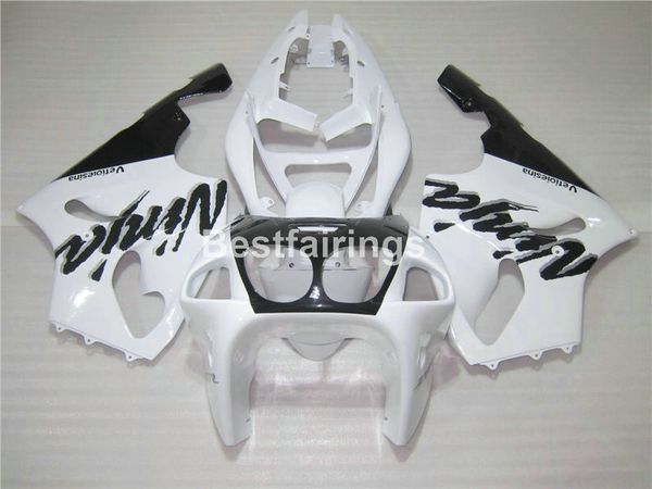 

plastic fairing kit for kawasaki ninja zx7r 96 97 98 99 00-03 white black fairings set zx7r 1996-2003 ty14