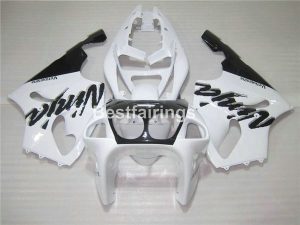 Kit de carenagem de plástico de alta qualidade para Kawasaki Ninja ZX7R 96 97 98 99 00-03 branco preto carenagem set ZX7R 1996-2003 TY14