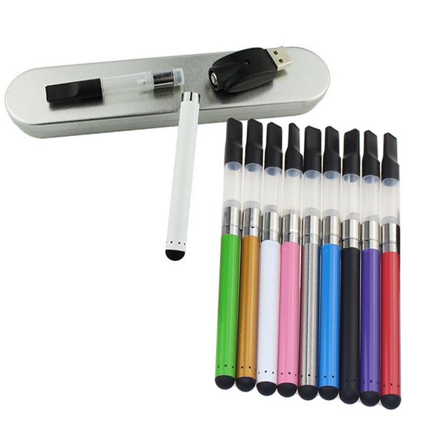 

BUD touch pen metal box kit starter kit vape pen oil atomizer electronic cigarettes vaporizer pen cartridges CE3 atomizer e cig kits